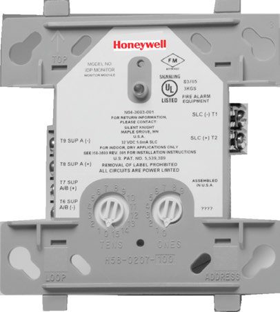 Fire alarm addressable interface module (monitor / relay / isolator / control)