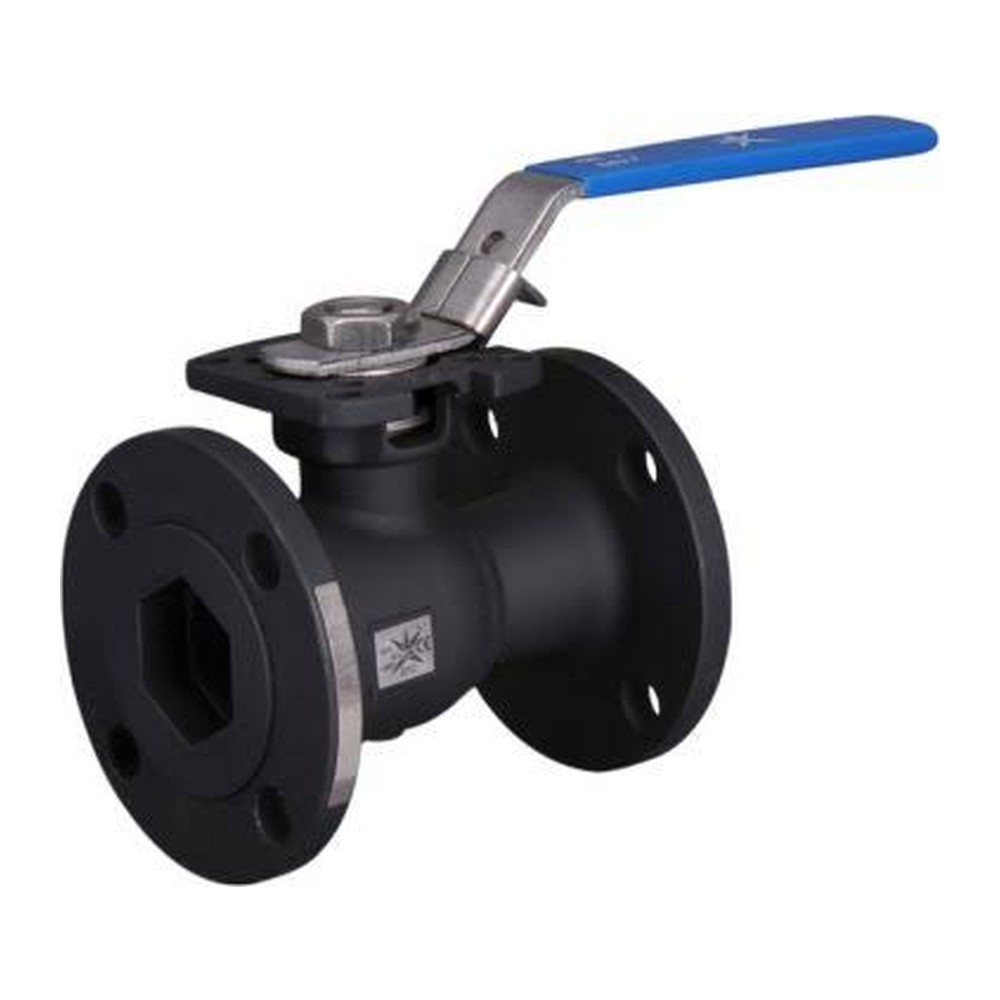 Ball valve, 1", Carbon steel, flanged PN16/Class150