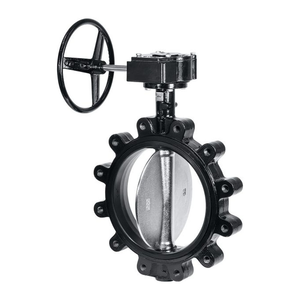 Butterfly valve, 12", Cast iron, flanged PN16/Class150