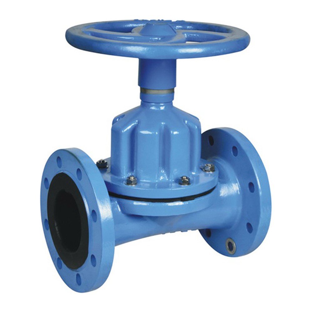 Diaphragm valve, 12", Cast iron, flanged PN16/Class150
