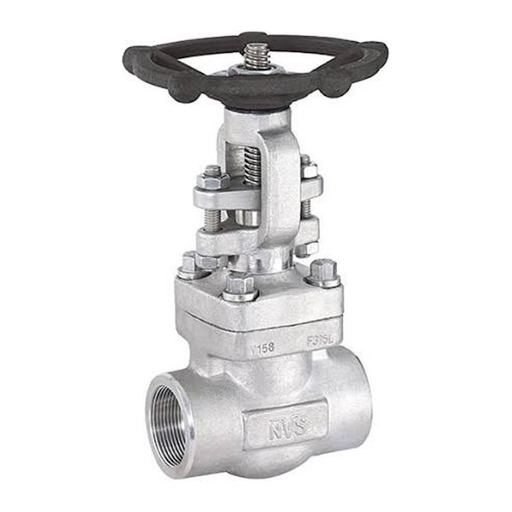 Forged steel gate valve, socket weld / threaded