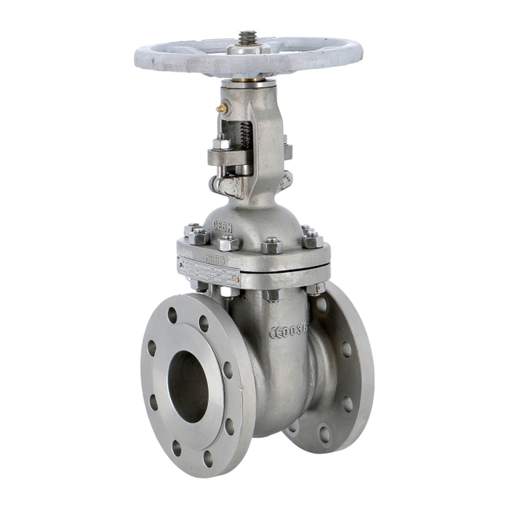 Gate valve, 6", Stainless steel 316, flanged PN16/Class150