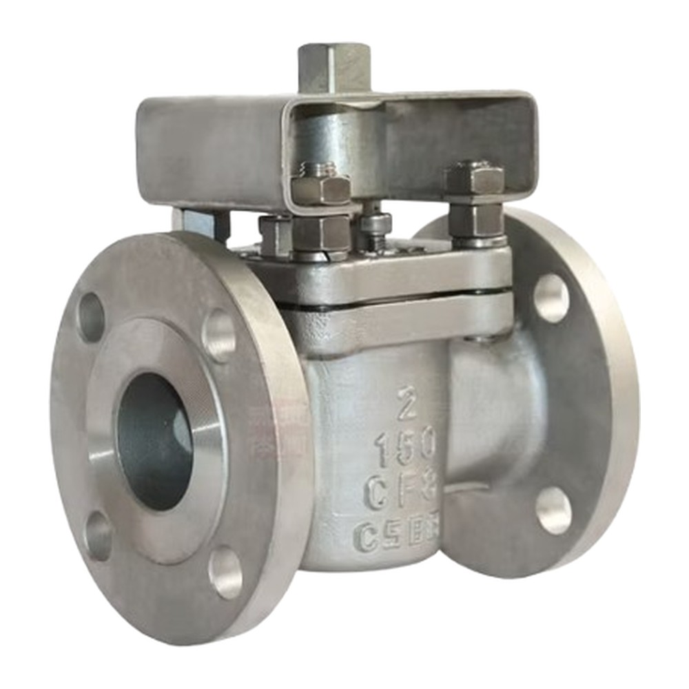Plug valve, 2", Stainless steel 316, flanged PN16/Class150