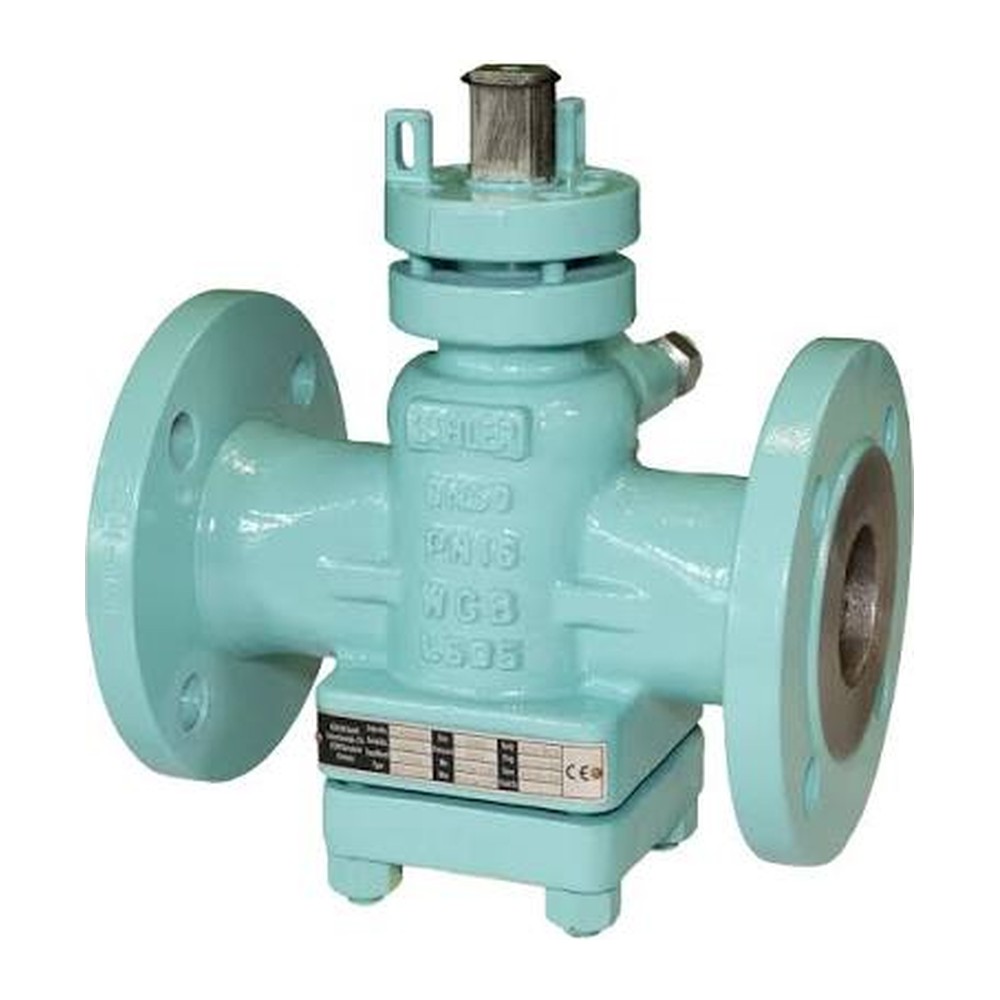 Plug valve, 2", Cast iron, flanged PN16/Class150