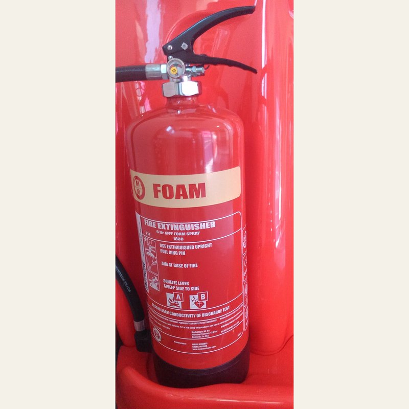 Foam fire extinguisher, 25 litre (trolley)