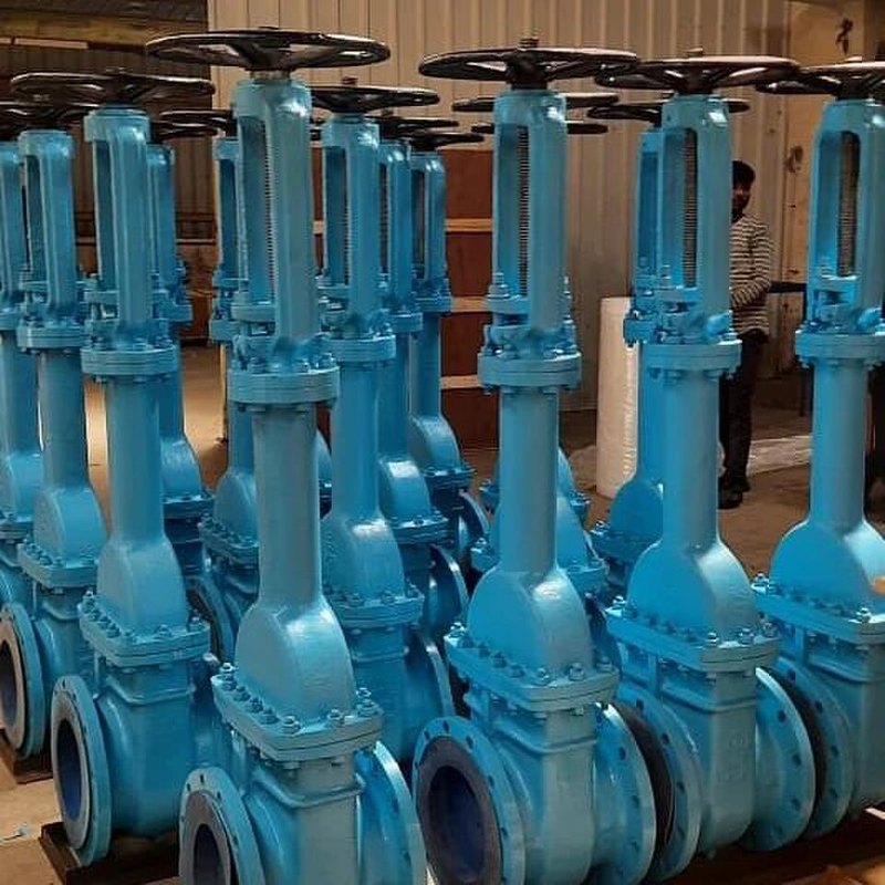 OS&Y resilient-seated gate valve, flanged