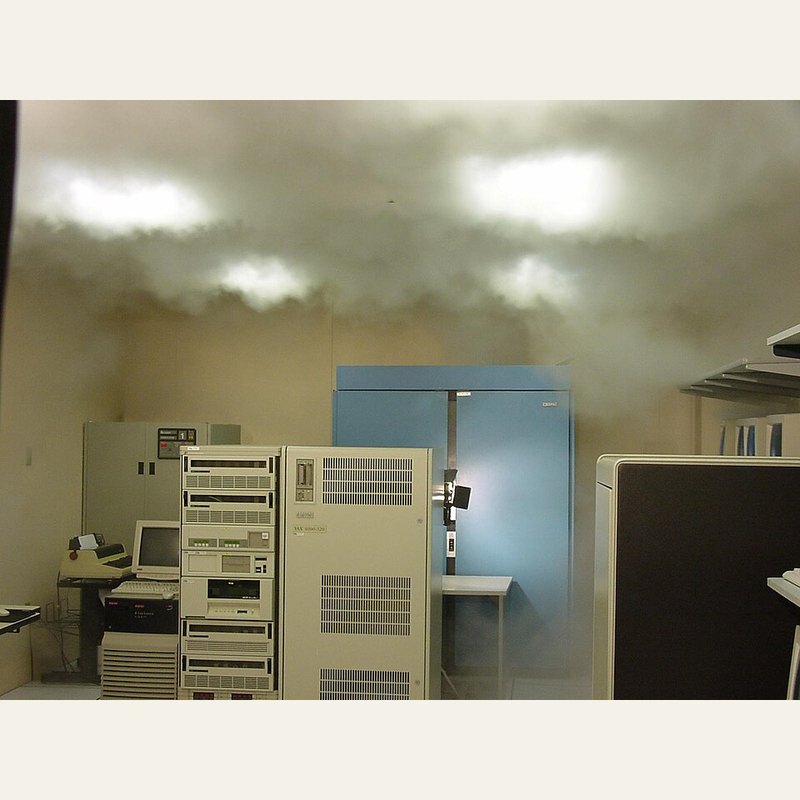 Gas fire suppression system