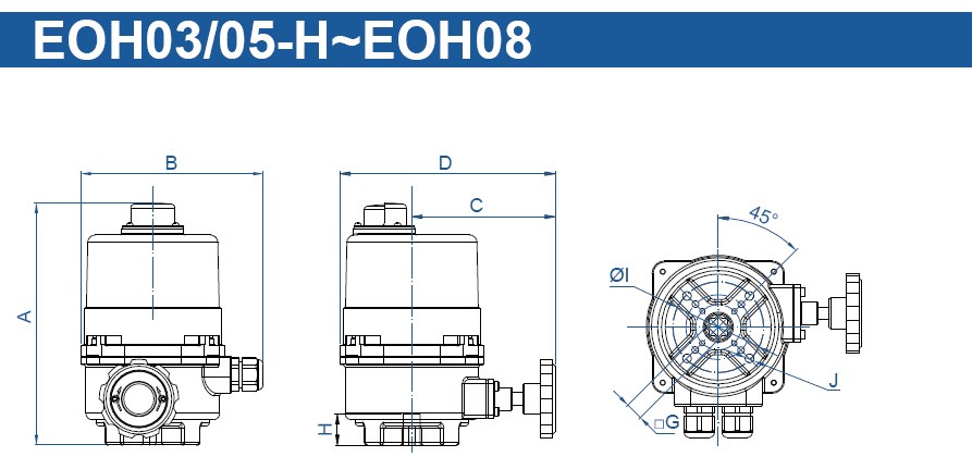 EOH dimension drawing