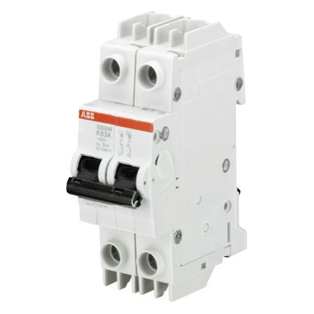 ABB S200MR-K supplementary protector with ring-tongue terminals, K curve, 0.2–63 A, 1–4 pole, UL 1077 – photo 2