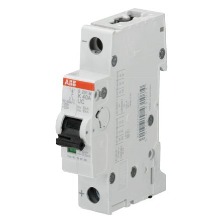 ABB S200MUC-K AC/DC supplementary protector, K curve, 0.2–63 A, 1–4 pole, UL 1077