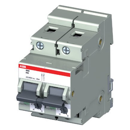 ABB S500-K adjustable supplementary protector, K curve, 0.1–45 A, 1–3 pole, UL 1077 – photo 2