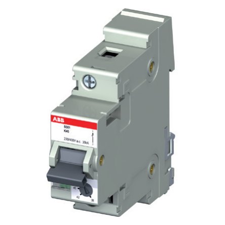 ABB S500UC-K adjustable DC supplementary protector, K curve, 0.1–45 A, 1–4 pole, UL 1077