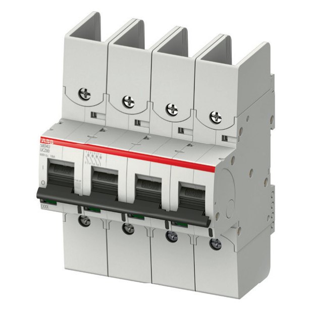 ABB S804U-UCZ 4-pole DC circuit breaker for 600 VDC networks, Z curve, 10–80 A, UL 489