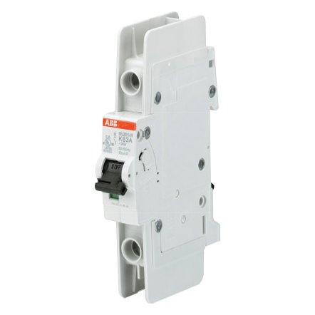 ABB SU200MR-K miniature circuit breaker with ring-tongue terminals, K curve, 0.2–63 A, 1–4 pole, UL 489