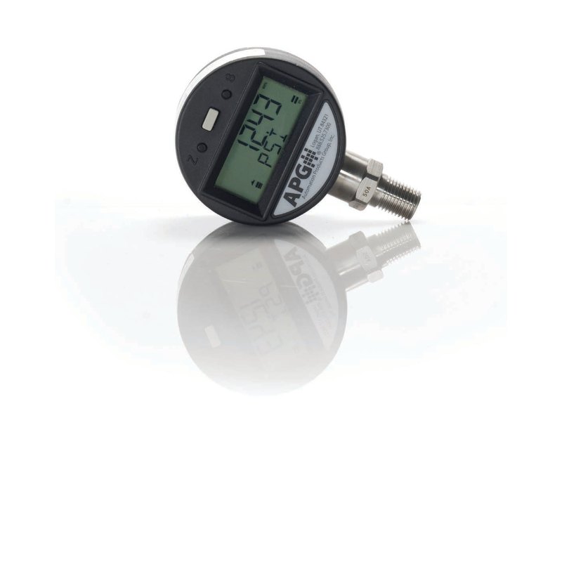 APG PG5 general-purpose digital pressure gauge, vacuum to 690 bar, ±0.25% FS