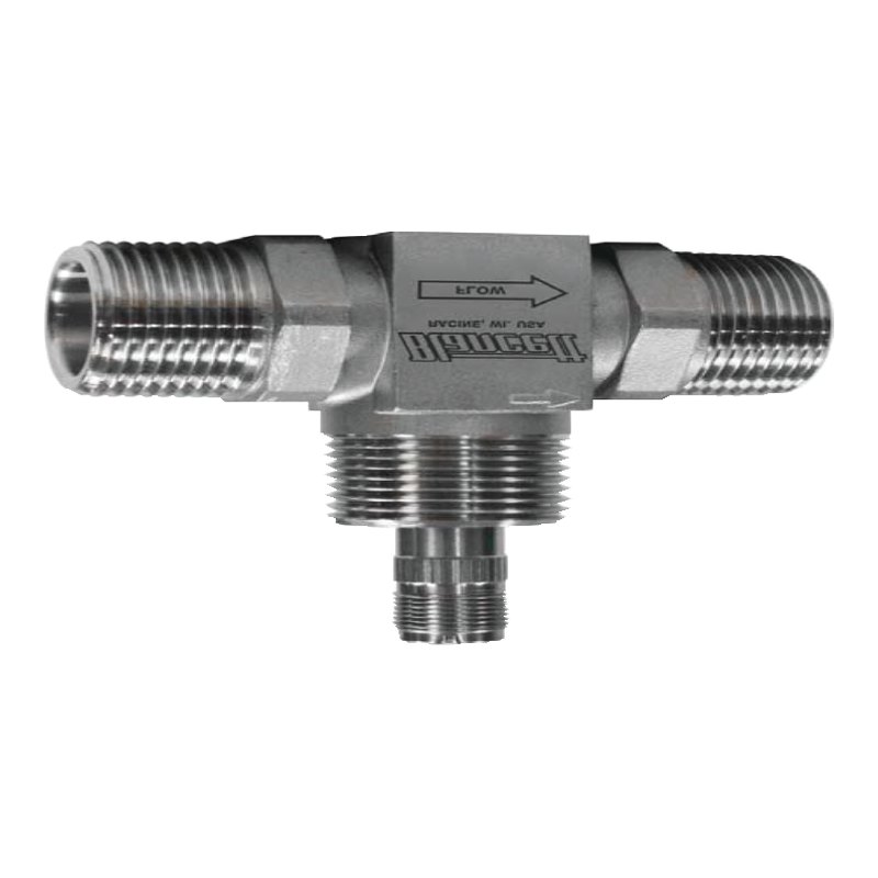 Blancett 1100 stainless steel turbine flow meter, ⅜ to 10 in, 2.3 L/min to 18,900 L/min, up to 345 bar