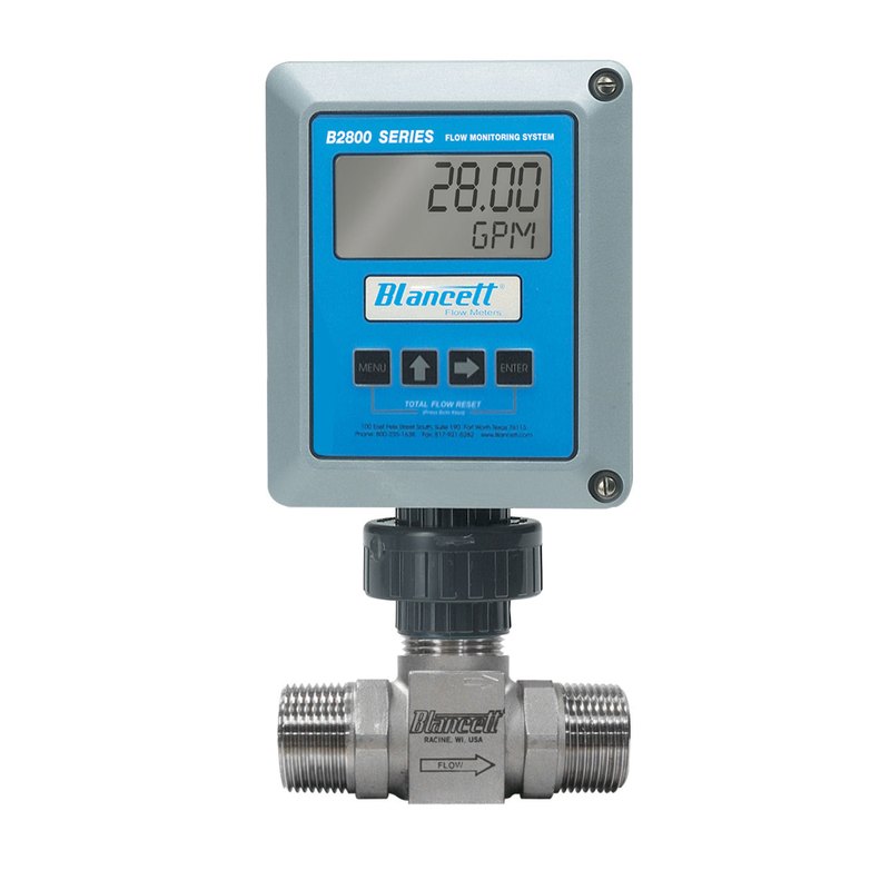 Blancett B2900 flow monitor (rate / total), Modbus RTU, intrinsically safe