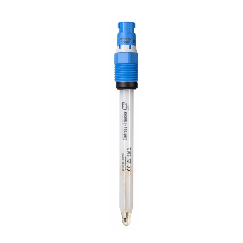 Endress+Hauser Memosens CPS91E digital pH sensor for heavily polluted media, open aperture, 0–14 pH, Ex ia