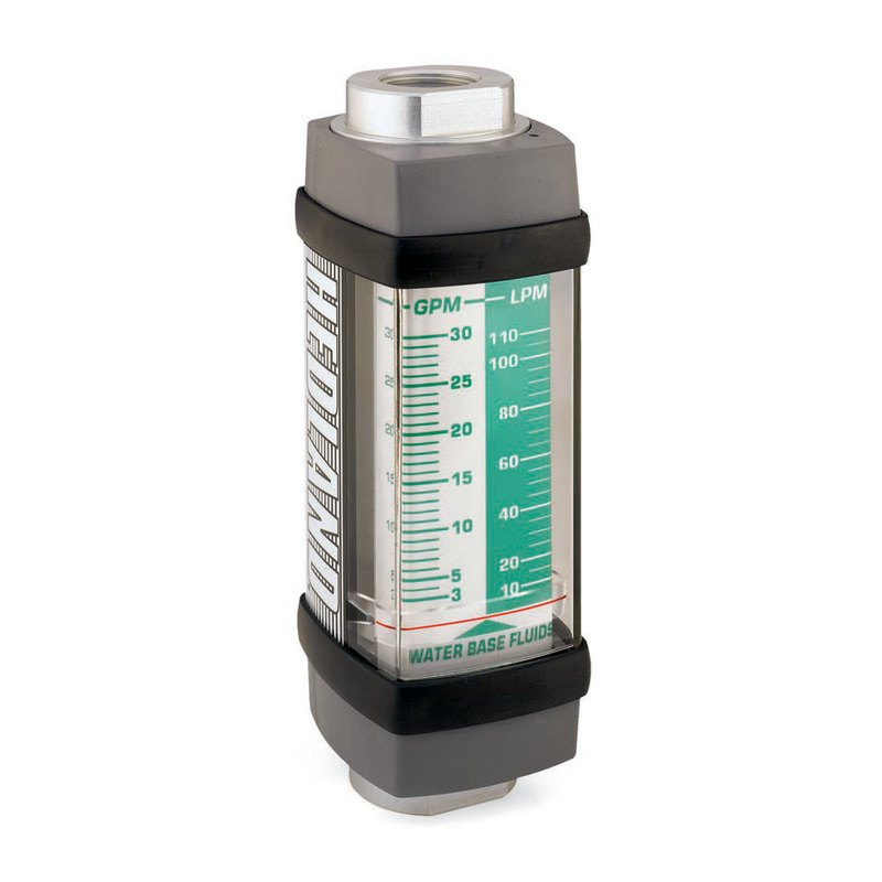 Hedland variable-area flow meter for water-based fluids and emulsions, up to 1,100 L/min, 414 bar