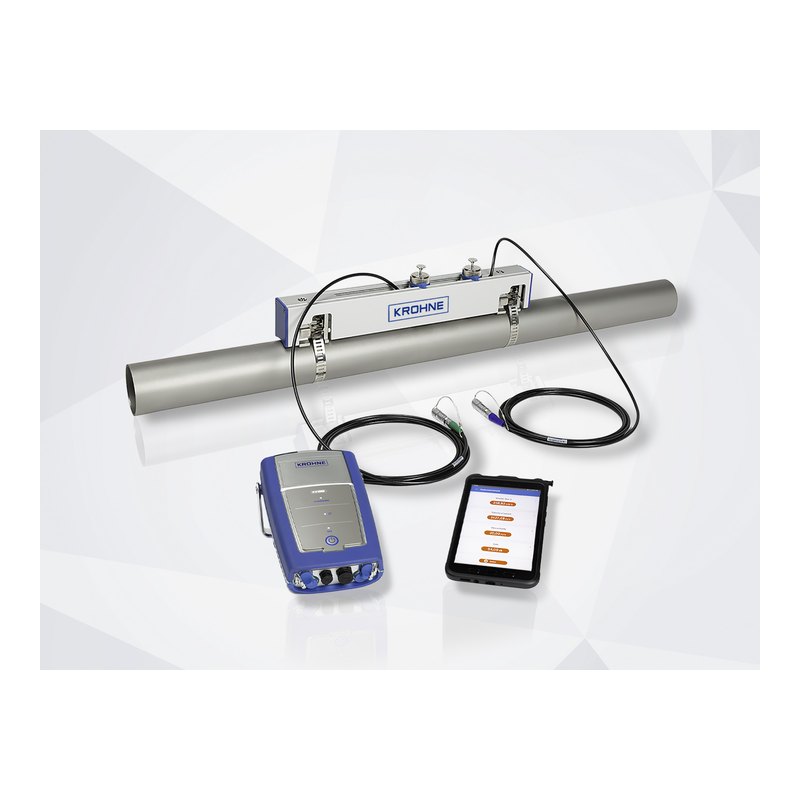 KROHNE OPTISONIC 6300 P V2 portable clamp-on ultrasonic flow meter, battery 16 h, data logger, DN15 to DN4000