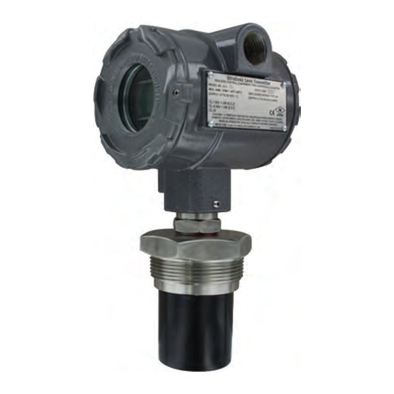 Mercoid ULT explosion-proof ultrasonic level transmitter, 7.5 m or 10 m, 2-wire 4–20 mA, tank mapping