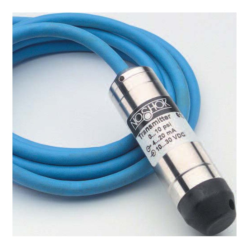 NOSHOK 612 Series submersible level transmitter, 0–50 inH2O to 0–1,000 psig, 4–20 mA or voltage