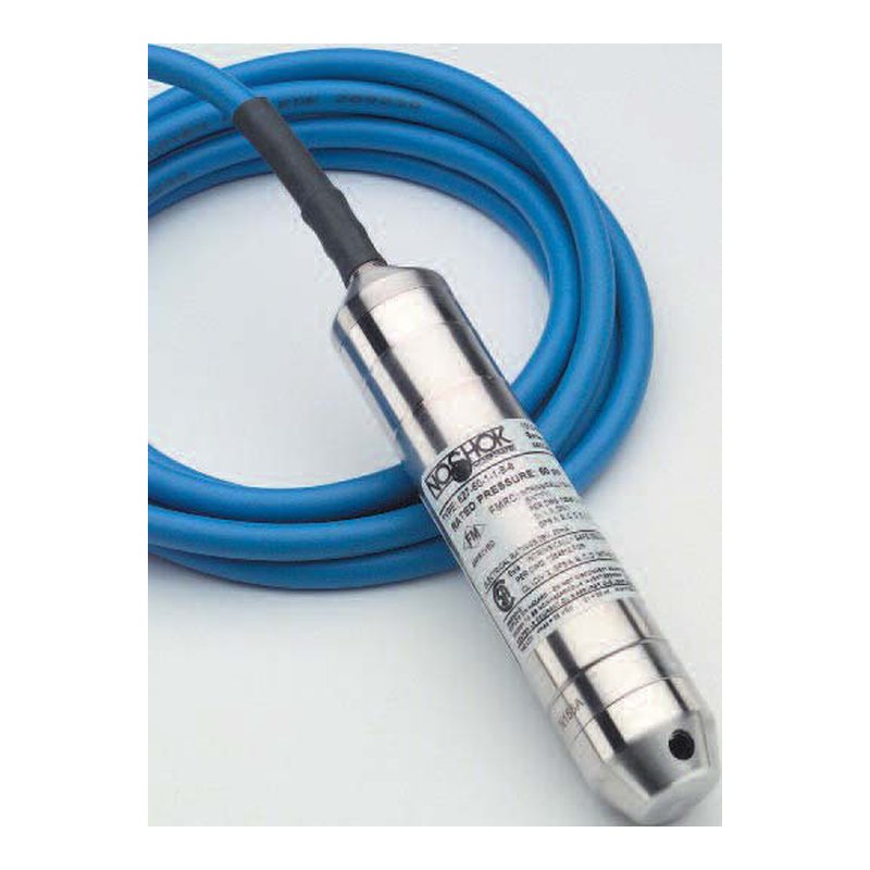 NOSHOK 627 Series intrinsically safe submersible level transmitter, FM/CSA, 4–20 mA, all-welded 316 SS