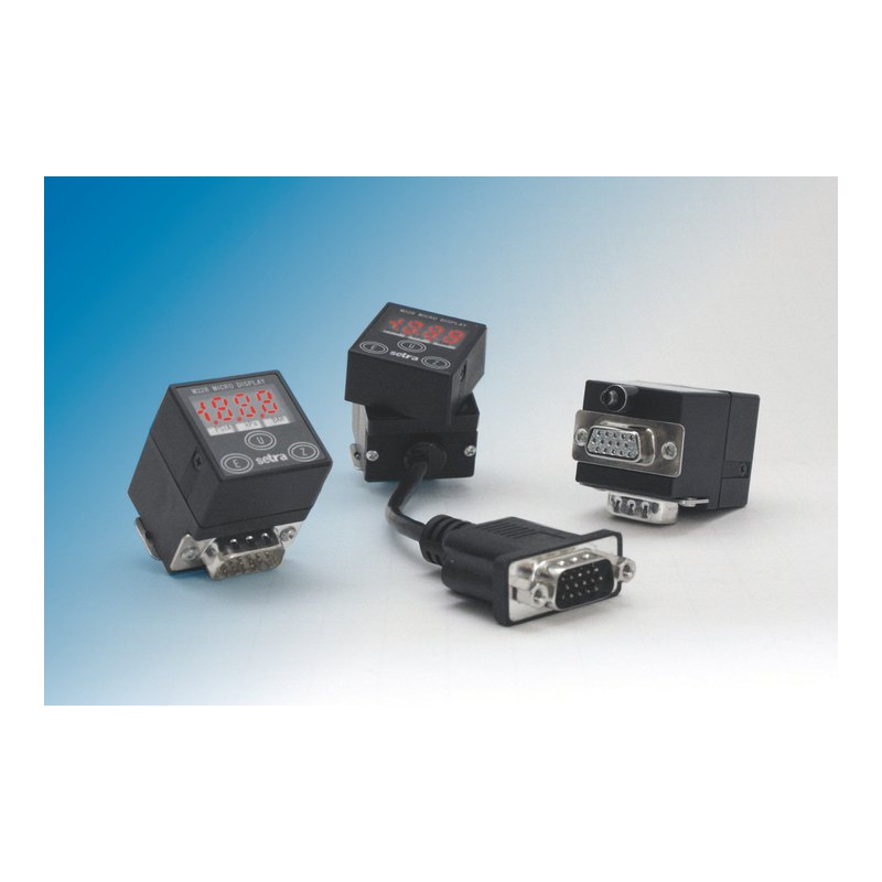 Setra 328 1⅛ in micro display for pressure transducers, 3½-digit LED, switchable units, rotating face
