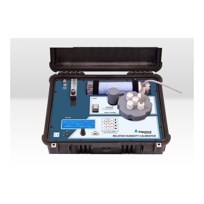 Edgetech RH CAL portable relative humidity calibrator, chilled-mirror reference, 5–95% RH ±0.5%, 10–50 °C ±0.1 °C