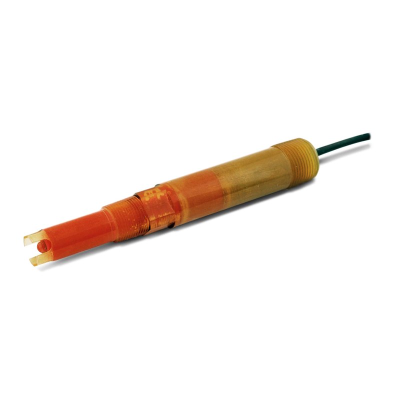 Rosemount 372 HF-resistant pH sensor for fluoride and hydrofluoric acid, 0–12 pH, Ultem body, −5 to 50 °C