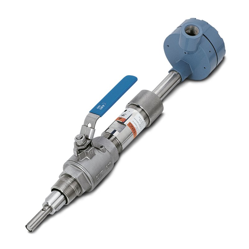 Rosemount 402 / 402VP retractable contacting conductivity sensor, removable through 1¼ in ball valve, 0–100 °C, 200 psig