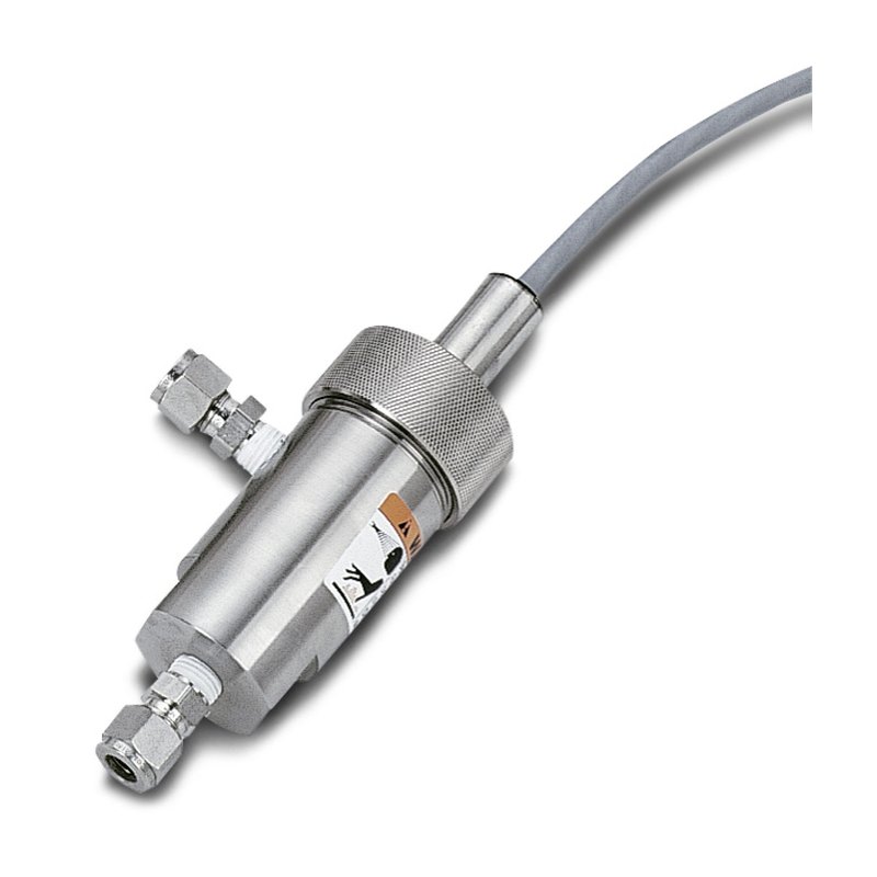 Rosemount 404 Endurance low-flow conductivity sensor with integral flow cell, cell constant 0.01/0.1, PVC or stainless steel
